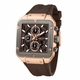 Men's Kenneth Cole Dress Sport Brown Strap Chronograph Watch KCWGO0065502