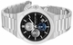 Men's Kenneth Cole Glenville Black Dial Steel Band Watch KCWGI0100001
