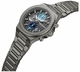 Men's Kenneth Cole Glenville Gunmetal Dial Steel Band Watch KCWGI0100002
