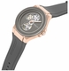 Men's Kenneth Cole Grove Gunmetal Dial Automatic Silicone Band Watch KCWGZ0098801