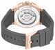 Men's Kenneth Cole Grove Gunmetal Dial Automatic Silicone Band Watch KCWGZ0098801