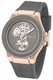 Men's Kenneth Cole Grove Gunmetal Dial Automatic Silicone Band Watch KCWGZ0098801