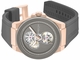 Men's Kenneth Cole Grove Gunmetal Dial Automatic Silicone Band Watch KCWGZ0098801