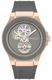 Men's Kenneth Cole Grove Gunmetal Dial Automatic Silicone Band Watch KCWGZ0098801