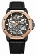 Men's Kenneth Cole Leather Strap Automatic Skeleton Watch KCWGR2232902