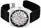 Men's Kenneth Cole Merrick Black Dial Automatic Silicone Band Watch KCWGZ0099204