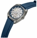 Men's Kenneth Cole Merrick Blue Dial Automatic Silicone Band Watch KCWGZ0099203