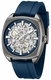 Men's Kenneth Cole Merrick Blue Dial Automatic Silicone Band Watch KCWGZ0099203