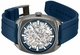 Men's Kenneth Cole Merrick Blue Dial Automatic Silicone Band Watch KCWGZ0099203