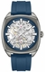 Men's Kenneth Cole Merrick Blue Dial Automatic Silicone Band Watch KCWGZ0099203