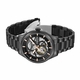 Men's Kenneth Cole New York Black Automatic Skeleton Dial Watch KCWGY0046430