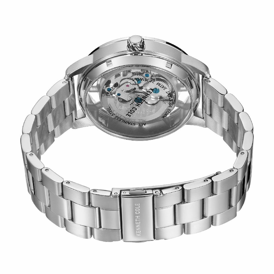 Men's Kenneth Cole Stainless Steel Automatic Skeleton Watch KCWGL2122505