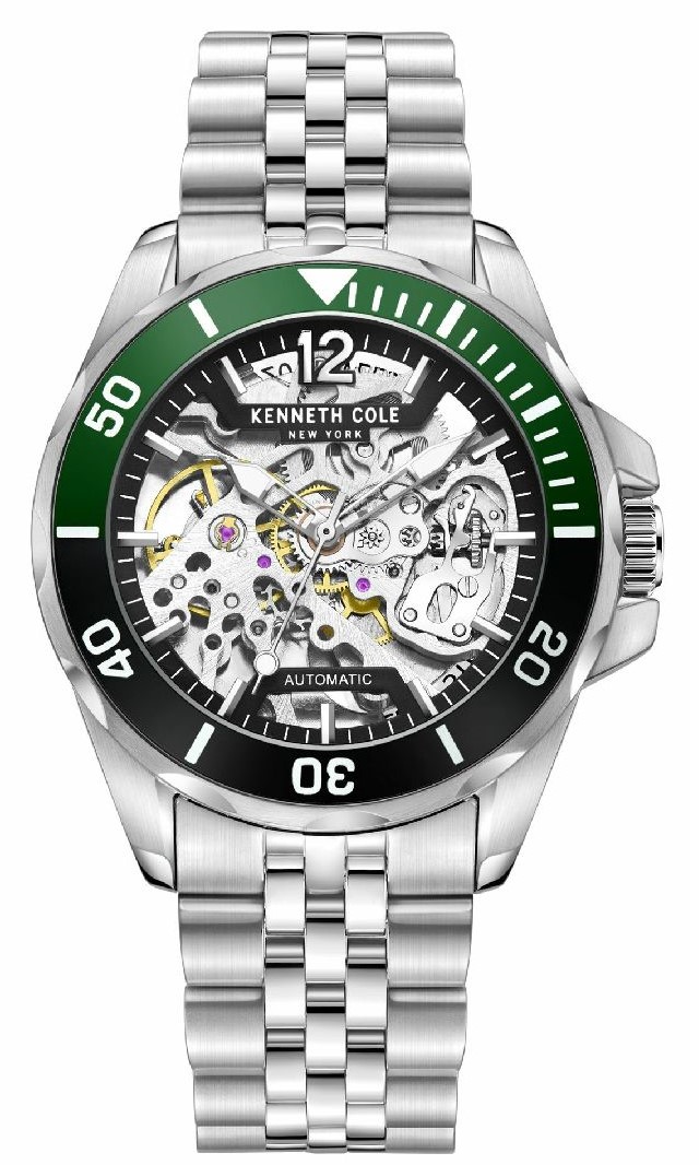 Men's Cole Stainless Steel Automatic Skeleton Watch KCWGL2233002