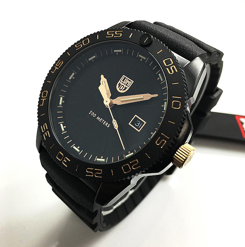 Men's Luminox Pacific Diver Limited Edition Black & Gold Watch 3121.BO.GOLD