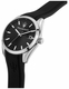 Men's Maserati Attrazione Black Dial Automatic Silicone Band Watch R8851151004