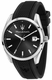 Men's Maserati Attrazione Black Dial Automatic Silicone Band Watch R8851151004