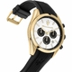 Men's Maserati Attrazione R8851151001 Chronograph White Dial Gold-Tone Watch