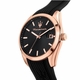 Men's Maserati Attrazione R8851151002 Black Dial Rose Gold Rubber Strap Watch