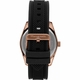 Men's Maserati Attrazione R8851151002 Black Dial Rose Gold Rubber Strap Watch
