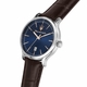 Men's Maserati Epoca R8851118016 Quartz Blue Dial Steel Leather Strap Watch