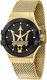 Men's Maserati Potenza R8853108006 Gold Mesh Black Dial Watch