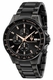 Men's Maserati Sfida Black Dial Steel Band Watch R8873640011