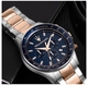 Men's Maserati Sfida Blue Dial Steel Band Watch R8873640022