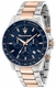Men's Maserati Sfida Blue Dial Steel Band Watch R8873640022