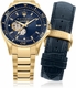 Men's Maserati Sfida R8823140004 Automatic Blue Dial Gold-Tone Steel Watch