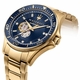 Men's Maserati Sfida R8823140004 Automatic Blue Dial Gold-Tone Steel Watch