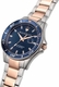 Men's Maserati Sfida R8853140003 Two-Tone Stainless Steel Blue Dial Watch