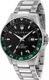 Men's Maserati Sfida R8853140005 GMT Stainless Steel Black Dial Watch