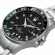 Men's Maserati Sfida R8853140005 GMT Stainless Steel Black Dial Watch