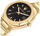 Men's Maserati Stile Black Dial Steel Band Watch R8853142004