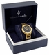 Men's Maserati Stile Black Dial Steel Band Watch R8853142004