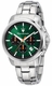 Men's Maserati Successo Green Dial Steel Band Watch R8873621043