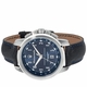 Men's Maserati Successo R8851121003 Quartz Blue Dial Steel Leather Strap Watch