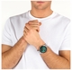 Men's Maserati Traguardo Green Dial Automatic Steel Band Watch R8873612065