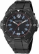Men's Nautica Coronado Bay Indiglo Black Resin Strap Watch NAPCNS503
