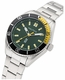 Men's Nautica N83 Sporty Green Dial Steel Band Watch NAPFWS504