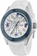 Men's Nautica NCT Leeway White Silicone Strap Watch NAPLWF5O3