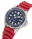 Men's Nautica NCT Sea Dive Red Strap Diver's 200M Watch NAPSDF502