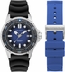 Men's Nautica NCT Sea Dive Silicone Strap Watch Band Set NAPSDF504