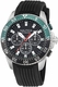 Men's Nautica One Chronograph Silicone Black Strap Watch NAPNOF502