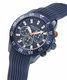 Men's Nautica One Chronograph Silicone Blue Strap Watch NAPNOF501