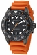 Men's Nautica Sporty Black Dial 200M Dive Silicone Band Watch NAPSDS505