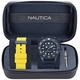 Men's Nautica Sporty Blue Dial 200M Dive Silicone Band Watch NAPSDS506