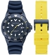 Men's Nautica Sporty Blue Dial 200M Dive Silicone Band Watch NAPSDS506