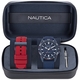 Men's Nautica Sporty Blue Dial Silicone Band Watch NAPNRS503