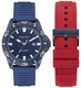 Men's Nautica Sporty Blue Dial Silicone Band Watch NAPNRS503